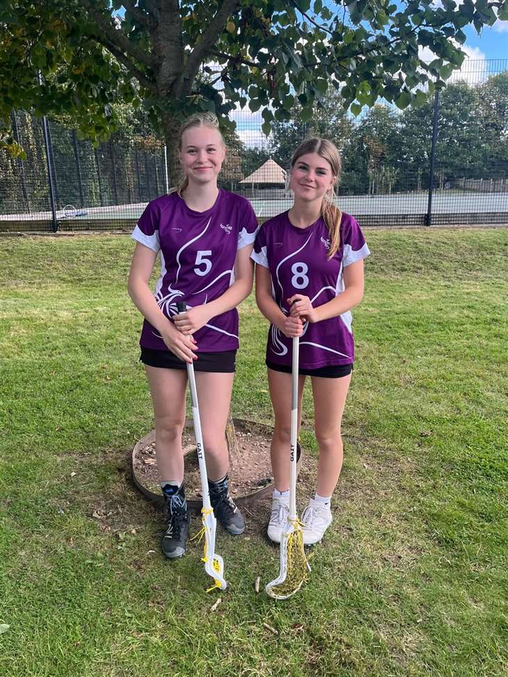 Annabel Maclean (left) and India Duly have secured a place in the England National Lacrosse Academy